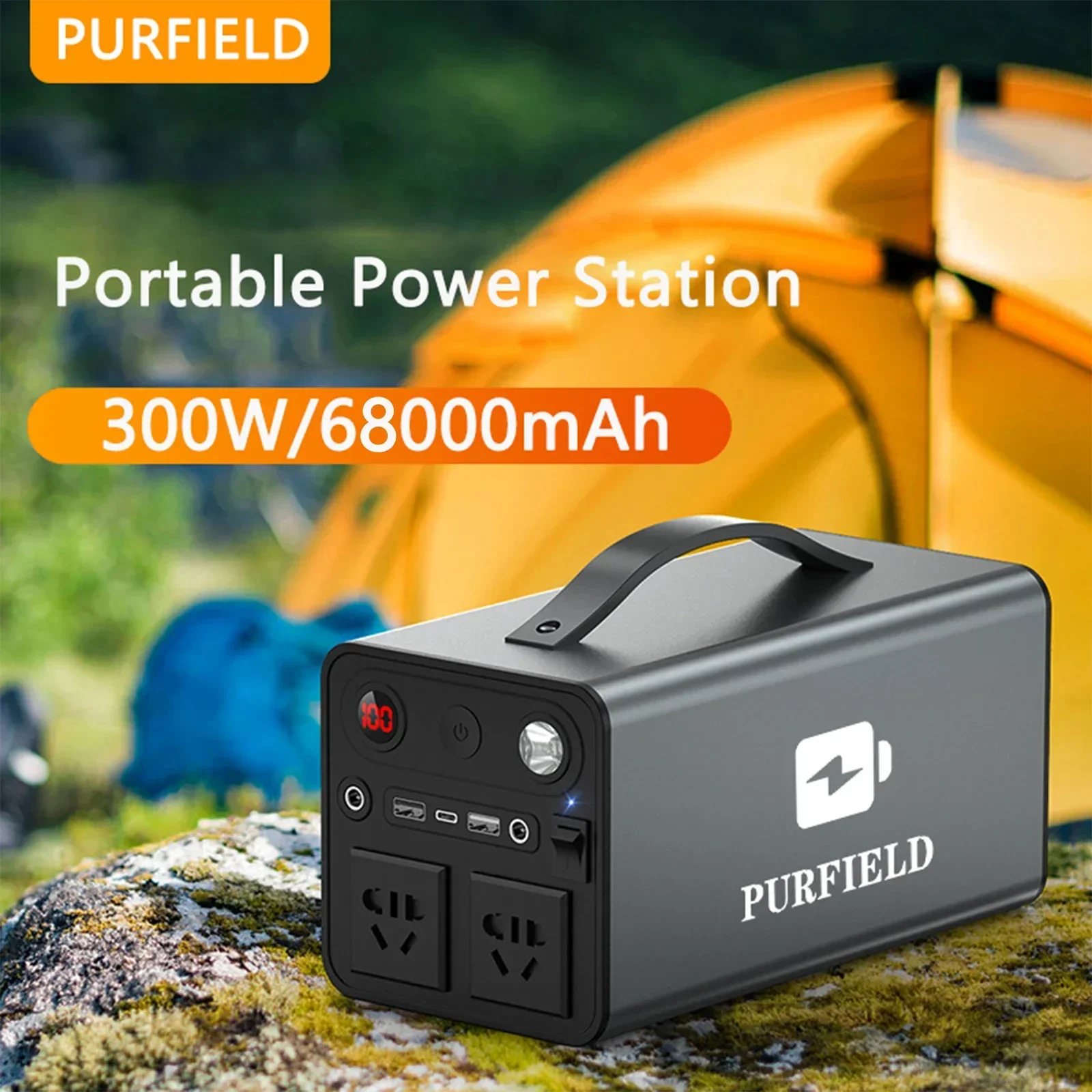 Ac Outdoor Power - PURFIELD-generador de estación portátil, batería de