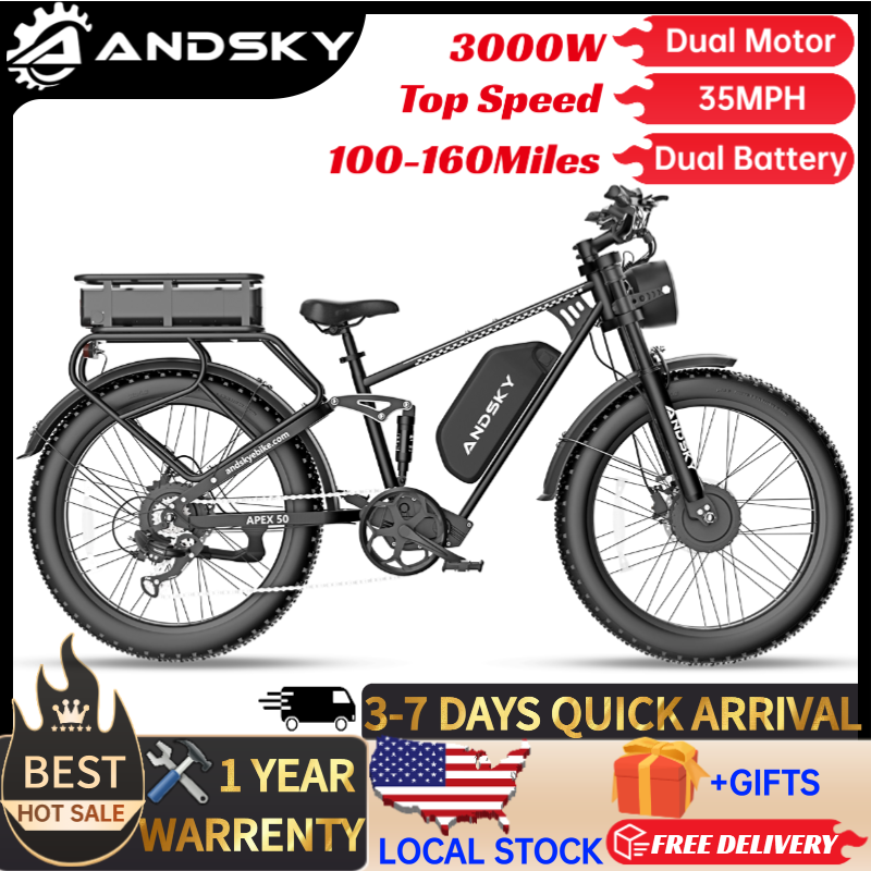Outdoor Power Tool Kit - Bicicleta Eléctrica ANDSKY Apex50 AWD, Motor